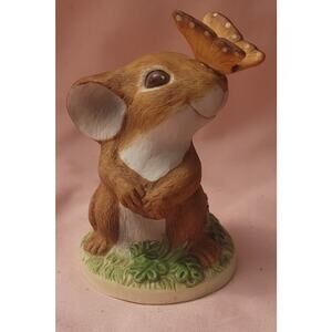 Papel Current Critters figurine ceramic Mouse Mice butterfly butterflies